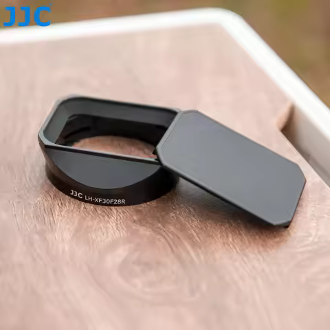 JJC Square Metal Lens Hood Compatible Fujifilm XF 30mm F2.8 R LM WR Macro Lens for Fuji XT5 XT4 XT3 