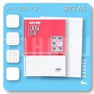 Loose Leaf A5 - Joyko A5 Binder Contents Grid Paper A5 Binder Refill