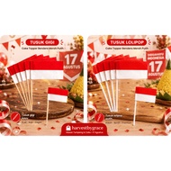 TUMP PENGAHAYU DECORATIONS FLAG TOPPERS TUMPENG DECORATIONS AUGUST 17 FLAG CAKE TOPPERS DIRGAHAYU DE