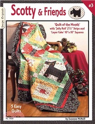 Scotty &amp; Friends ─ Quilt of the Month With Jelly Roll Strips and Layer Cake Squares