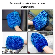 AUTOSPA Microfiber Washing Mitt - Anti Scratch Microfiber Soft Hand Glove - High Quality - Size XL