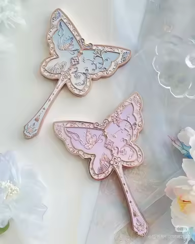 Flower Knows 8th Anniversary Butterfly Handheld Mirror Makeup Mirror Makeup Tools