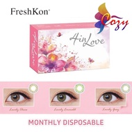 ( 2 PCS ) Freshkon 4 in Love Monthly Disposable Cosmetic Color Contact Lenses 2/3