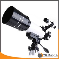 Kính thiên văn khúc xạ Datyson 70F400 kèm kính ngắm quan sát mặt trăng và các hành tinh