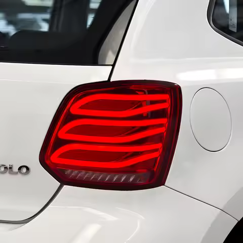 For VW Polo 2011-2018 Auto Rear Back Lamps Assembly Upgrade Benz GLK Style Car LED Taillights Plug a