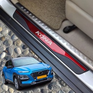 For Auto Styling Accessories Hyundai Kona Door Sill Strip Stainless Steel Sticker Trim Car pedal Pro