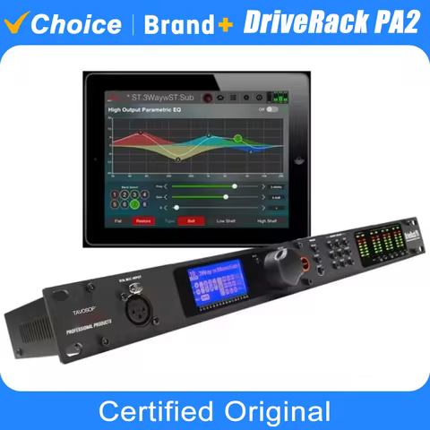 TAVOSOP DriveRack PA2 2 Input 6 Output Digital Audio Processor Software Professional Audio Equipment
