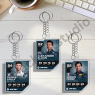 GANTUNGAN F1 Formula One Card Keychain | F1 Card Keychain