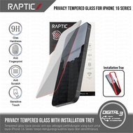 LAYAR X-doria Raptic Privacy Tempered Glass Anti-Spy Screen Protector iPhone 16 / 16 PRO / 16 PLUS /