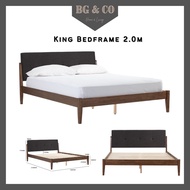 TAYLOR Wooden King Bed Frame King Bedframe Wood Bed Frame King Katil King Kayu Katil Kayu King Katil Divan King Divan