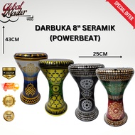 DARBUKA POWER BEAT MATE HITAM SAIZ 8 INCI