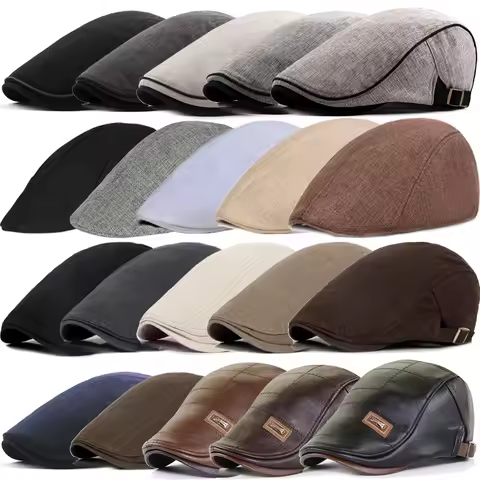 21 Types Men Berets 2021 Spring Autumn Winter Windproof Street Beret Hat Retro England Hat Men Hats 