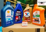 น้ำมันเครื่องกึงสังเคราะห์ ขนาด 1 ลิตรของ Yamaha , Repsol , Shell , Valvoline สำหรับ Yamaha YZF-R15, EXCITER, M-SLAZ, YZF-R3, MT-03, MT-15, XSR 155, WR155R, SR400