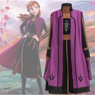 Princess cosplay frozen 2 costume/anna frozen 2 in 1 costume set