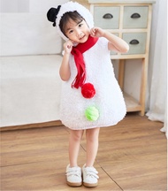 C MALL ชุดตุ๊กตาหิมะ ชุดสโนว์แมน แฟชั่นน่ารักๆ (สีขาว) รุ่น MM032-MM065