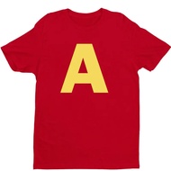 Alvin and the_chipmunks_red_unisex_s/p_graphic t-shirt for_nerd_geek_suitable for adults.