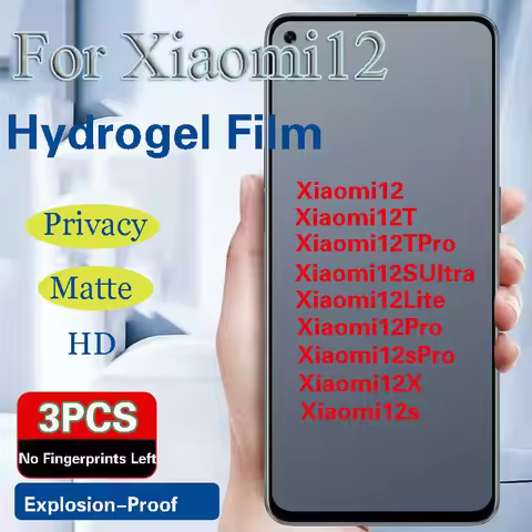 Xiaomi12TPro Privacy Screen Protector For Xiaomi 12Lite 12X Matte Hydrogel Film Xiaomi12SUltra 12SPr