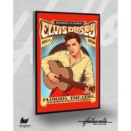 Elvis Presley Frame Poster - Hallowallo Frameblock Poster