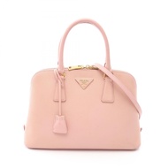 [Used] Prada PRADA Handbag SAFFIANO LUX 2WAY 1BA837 Pink Saffiano Leather Triangle Logo 2-way Should