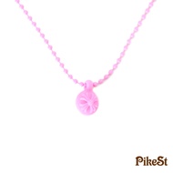 CHROME HEARTS Rubber Cross Ball Necklace Pink Silicon Matte Charm w/ Ball Chain New CHN04
