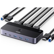 【Direct from Japan】UGREEN KVM Switcher, 2 in 1 Output KVM Switch, 4K@60Hz HDMI KVM Switch, No Driver