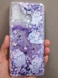榮耀Honor 8X 手機殼 紫色閃粉流沙兔仔款(不包珠珠手帶)