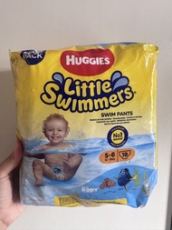 已開仲有15塊左右/ Huggies Little Swimmers 嬰幼兒游泳褲 5-6碼 19片
