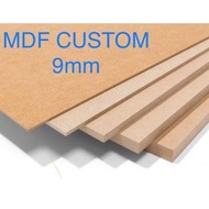 Papan MDF 9mm Custom Harga /cm2. triplek MDF Custom Plywood MDF 9mm