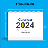 {SG} 2024 Monthly Desktop Calendar Standing Desk Calendar Stand Up Memo Pages Calendar for Daily Schedule Planner