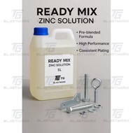 Zinc Electrolyte Solution / Zinc Mix 5L / Air Zinc Plating Solution + Additive A & B – TG Blastwork