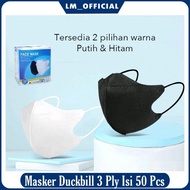 Termurah Masker Duckbill 1 Box Isi 50 Pcs - Masker Duckbill 3 Ply