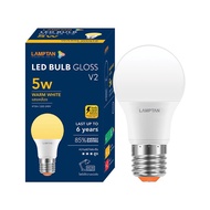 หลอดไฟ LED 5 วัตต์ Warmwhite L Lamptan BULB GLOSS  V.2