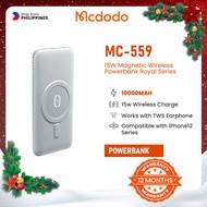 Mcdodo MC-559 10000mAh Powerbank with 15W Magnetic Wireless Charging Royal Series