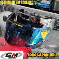 Flat visor iridium gm race pro free helmet visor sticker