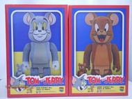 {玩具路邊攤} BE@RBRICK 400% 100% Tom &amp; Jerry 植絨版 湯姆貓 &amp; 傑利鼠  庫柏力克熊