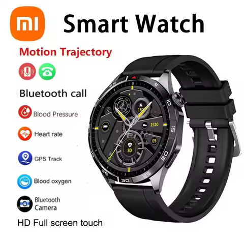 Xiaomi 2025 New GPS Smart Watch Men 360*360 AMOLED Screen Heart rate Bluetooth Call IP67 Waterproof