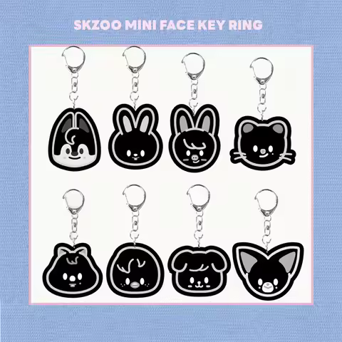 KPOP Straykids Cartoon Evil Acrylic Keychain SKZOO felix New Acrylic Keychain Bag Accessories Star P