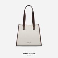 KENNETH COLE กระเป๋าผู้หญิงรุ่น KC CANVAS TOTE BAG Brown สีน้ำตาล ( BAG - KS34204FB-200 )
