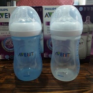 Mix Avent Natural Bottle clear 9 oz + blue 9 oz