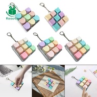 [Kesoto] Keyboard Toy with , Lightweight, Adult Gift, 9-Key Cubic Mechanical Keyboard