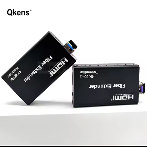 4K 60Hz HDMI Optical Fiber Cable Extender 20km 3.5mm Audio Extract Vs 4k 30 Video Transmitter and Re