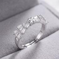 RHUNIA & CO Stainless Steel Diamond Ring Adjustable - Aurelia | Female Style High End Jewellery