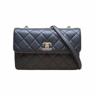 CHANEL(香奈兒) 黑色 30開 淺金扣 Trendy CC 風琴 WOC