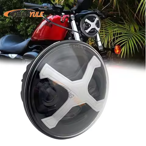 LED Headlight 5.75 inch Hi Low Beam Parking Light with Bracket for Yamaha Bolt Raider Stryker SCR950