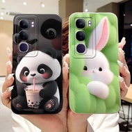 Vivo Y200 (5G) Cute Rabbit Panda Casing Vivo Y200 5G Lens Protective Soft Silicone Phone Case