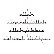 Cutting Sticker Jawi Font