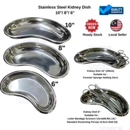 Stainless Steel Kidney Dish (6 inches, 8 inches, 10 inches)