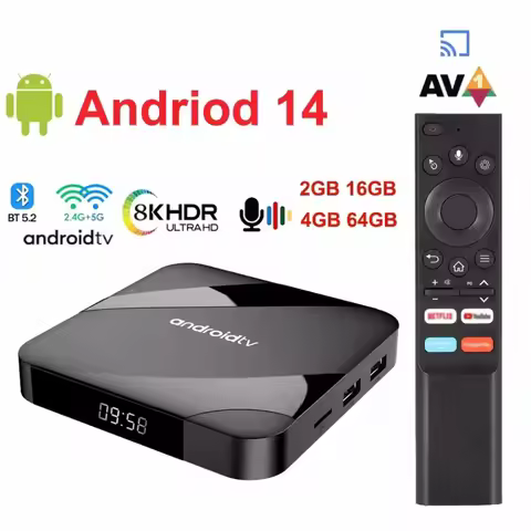 Smart TV Box TV98 ATV Ultra HD 8K Android 11 to 14 S905W2 2GB16GB 4GB 32GB/64GB Dual Wifi BT5.0 2.4G