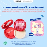 [EXCLUSIVE] Combo Horus Dream Cover Air Cushion 10g + Horus 4EVERYOUNG LOOSE SETTING POWDER 7G