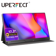 UPERFECT UGame J5【Local delivery】17.3 inch 4K Computer Monitor  100% Adobe RGB 400 Nits Brightness HDR IPS 2 Speakers Eye Care Game Display Type-C DP HDMI for Xbox PS4 Switch Laptop PC Phone Mac, VESA &amp; Smart Case